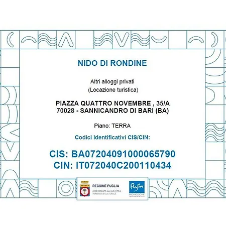 Nido Di Rondine Sannicandro di Bari
